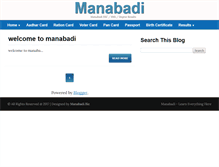 Tablet Screenshot of manabadi.biz